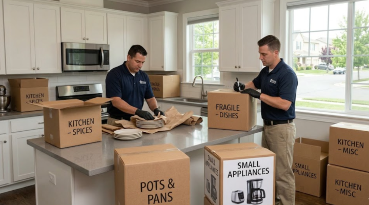 Kitchen item packing fairfield ca