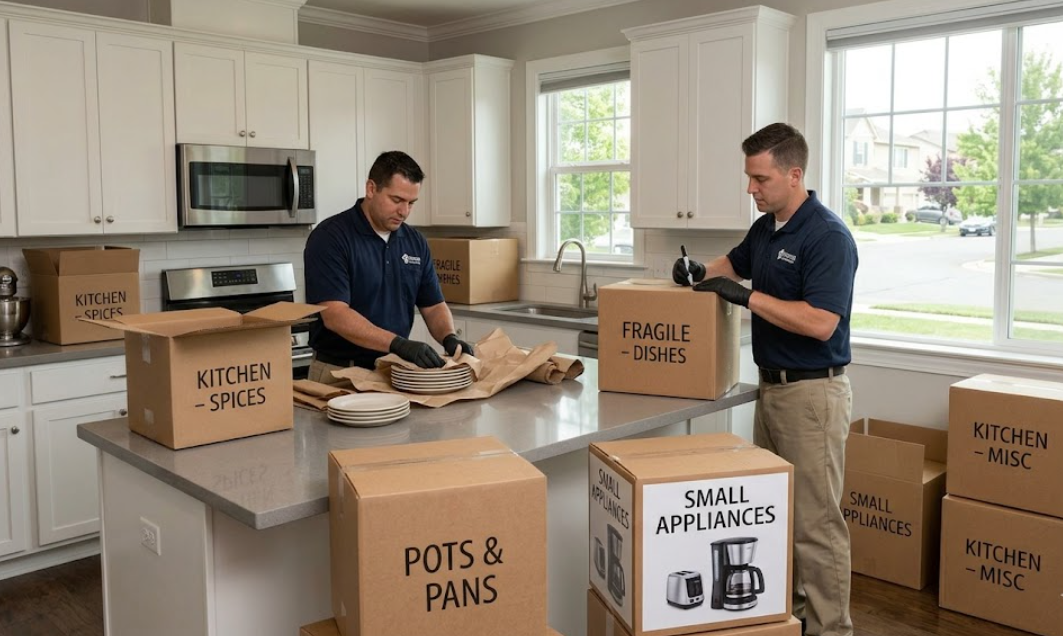 Kitchen item packing fairfield ca